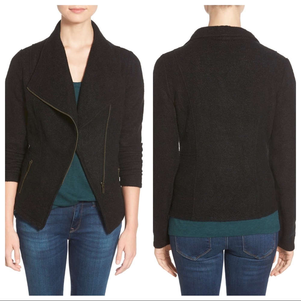Halogen Knit Moto Jacket